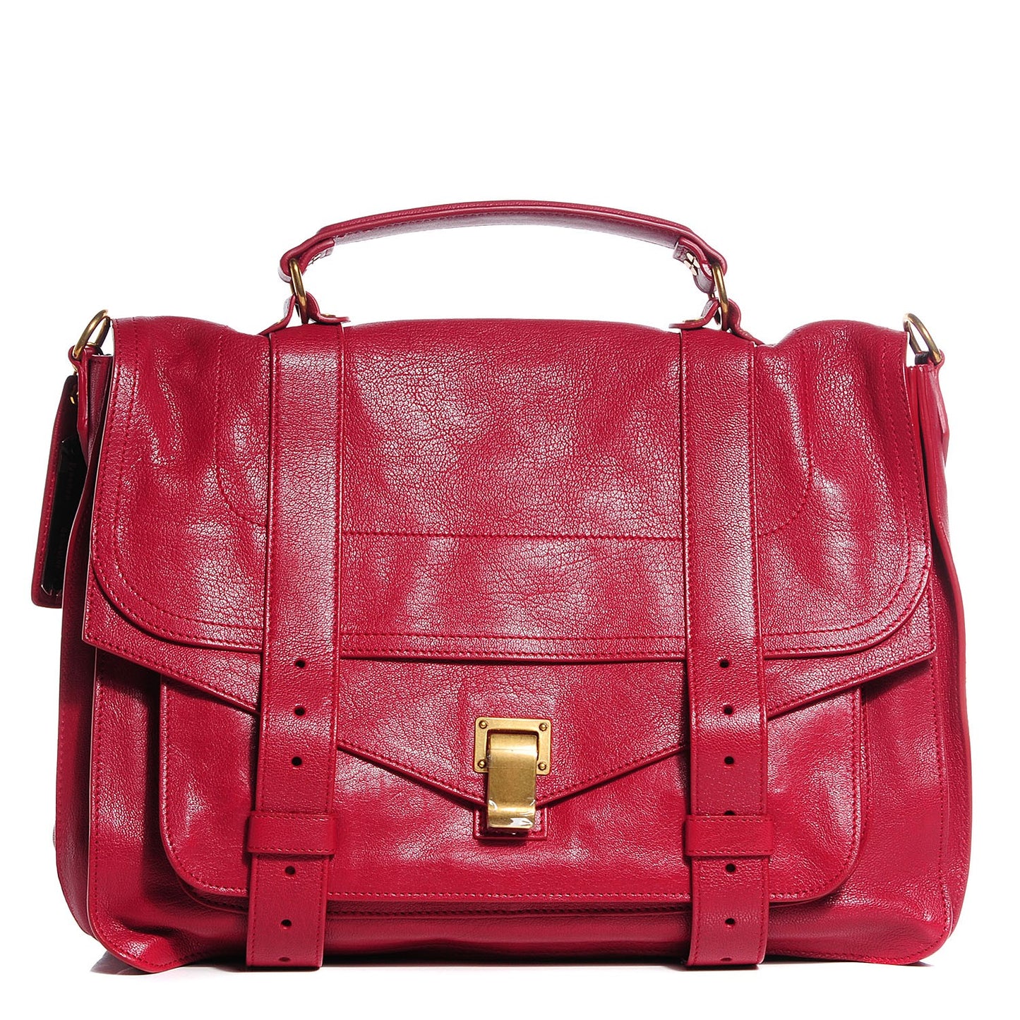 Lambskin PS1 Large Satchel Chianti