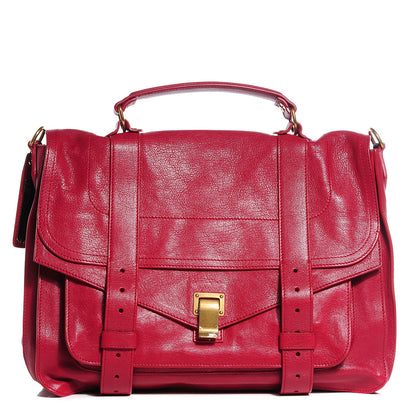 Proenza Schouler Lambskin PS1 Large Satchel Chianti 1 of 13