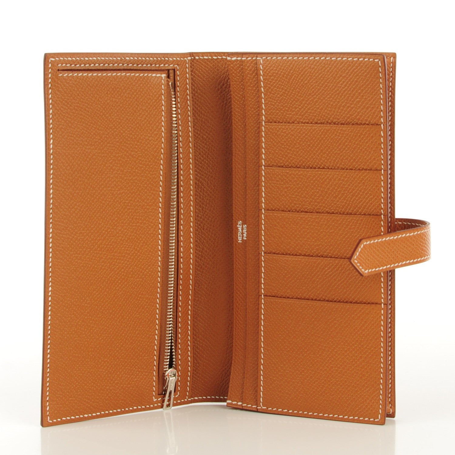 Hermes Epsom Bearn Gusset Wallet Gold 5 of 8