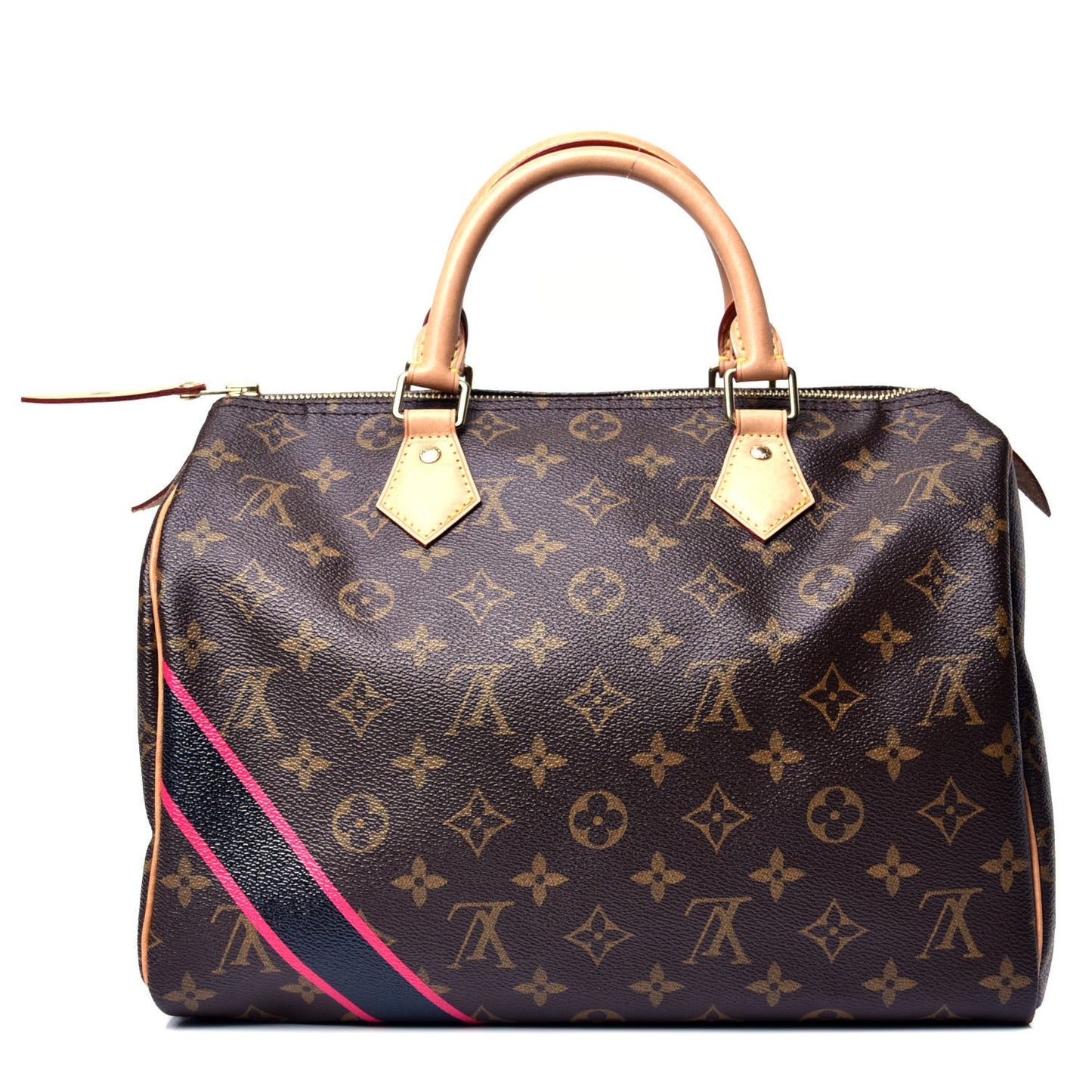 Monogram My LV Heritage Speedy 30 Black Fuchsia