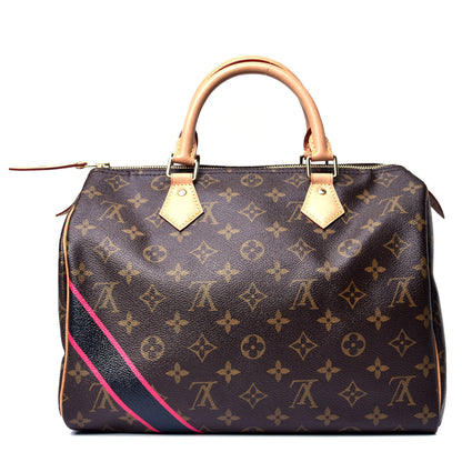Louis Vuitton Monogram My LV Heritage Speedy 30 Black Fuchsia 1 of 4