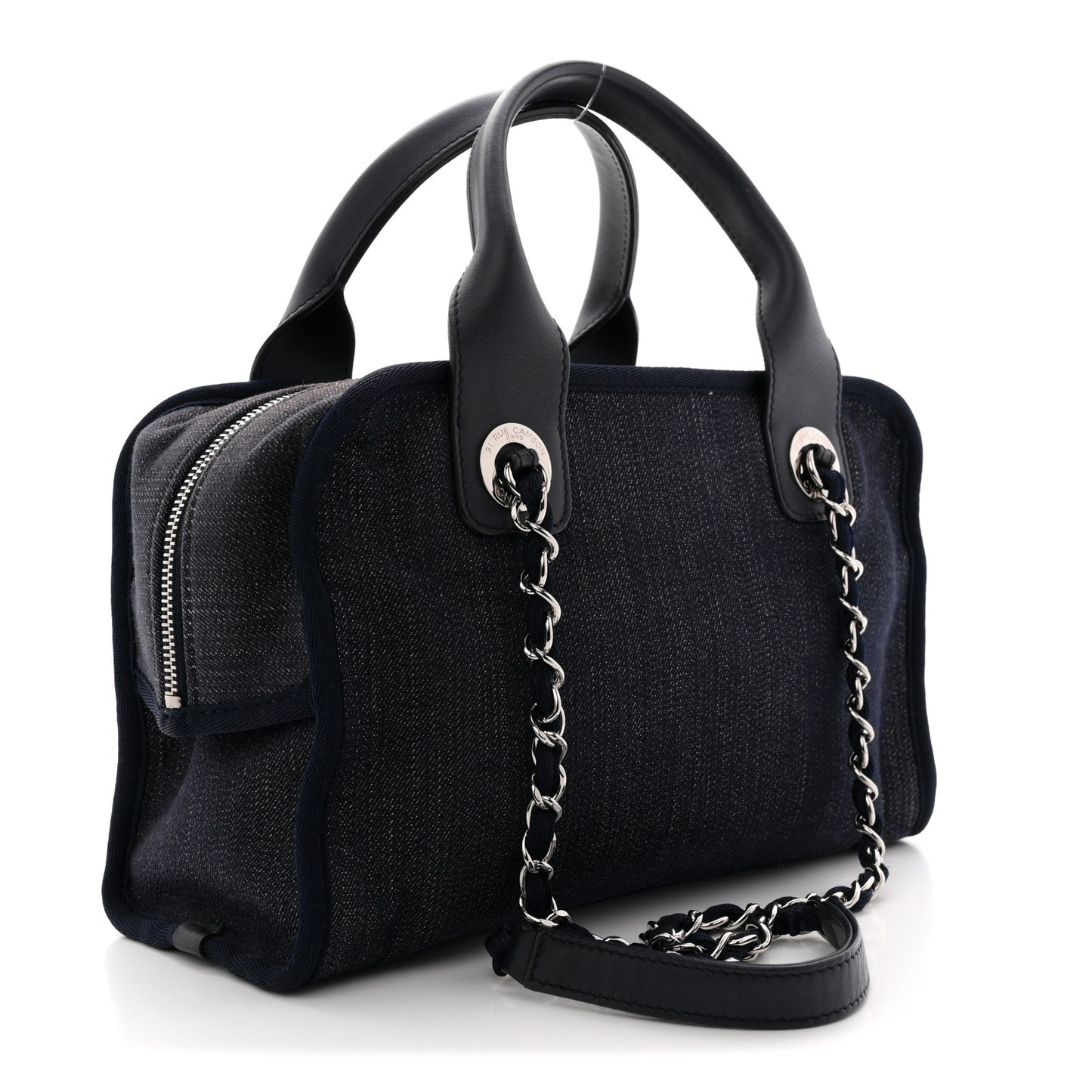 Denim Deauville Bowling Bag Blue