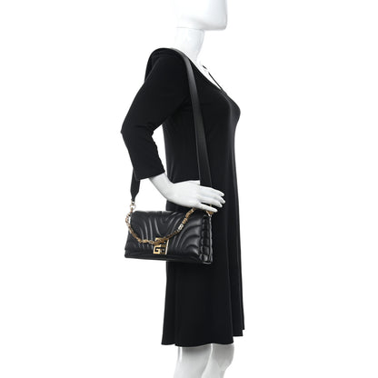 Givenchy Calfskin Quilted Small 4G Shoulder Bag Black 2 of 10