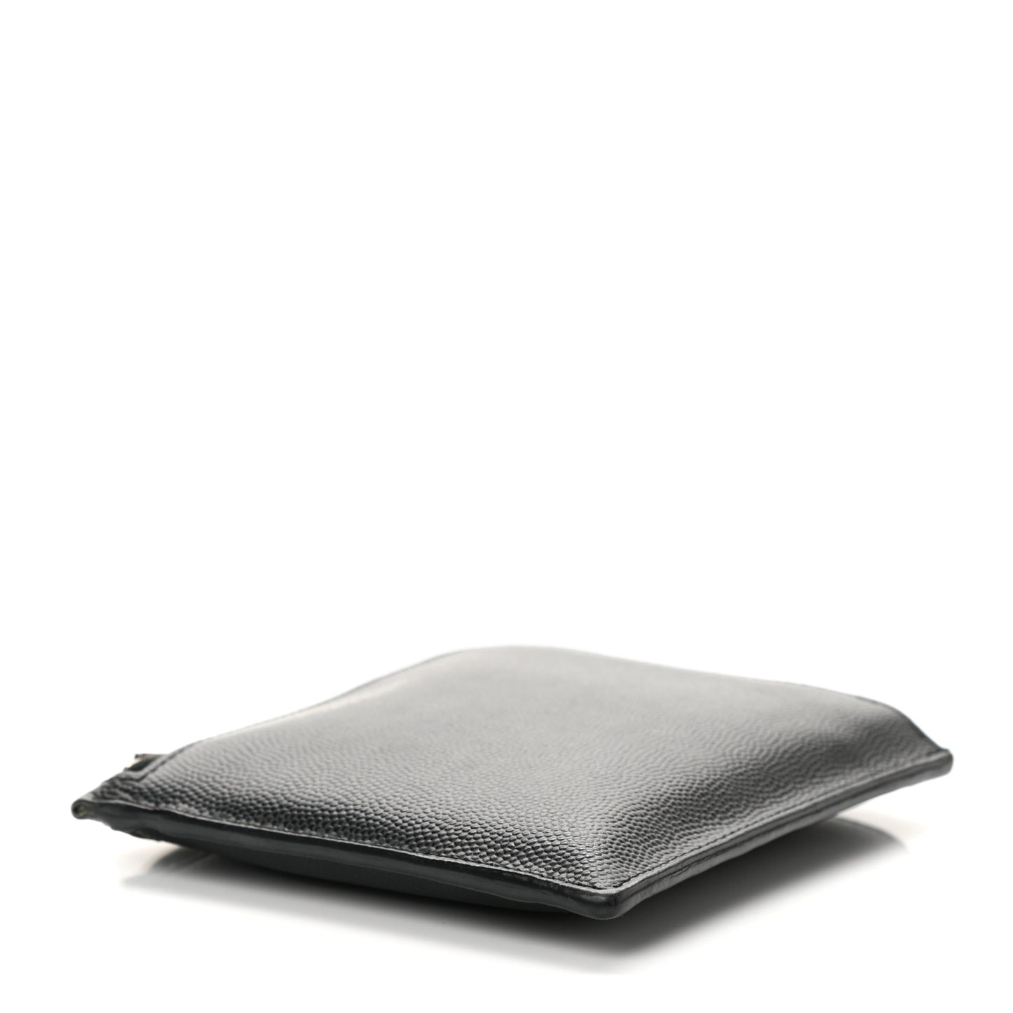 Calfskin Rider California Zipped Coin Pouch Wallet Black