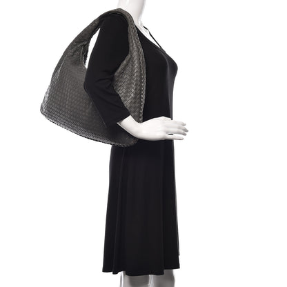 Bottega Veneta Nappa Intrecciato Large Veneta Hobo Grey 2 of 12