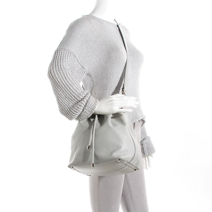 Proenza Schouler Grained Leather Medium Bucket Bag Icy Pearl 2 of 9