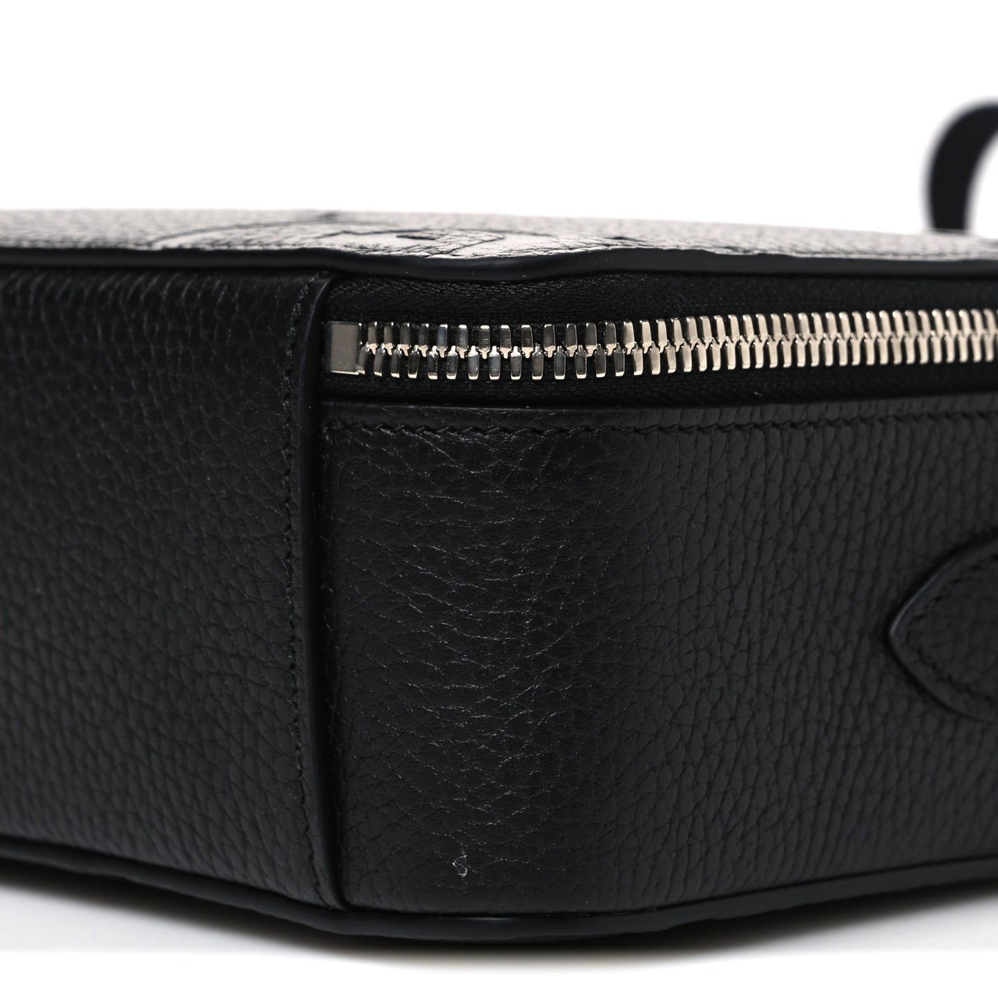 Piuma Calfskin Jumbo GG Embossed Super Mini Messenger Bag Black