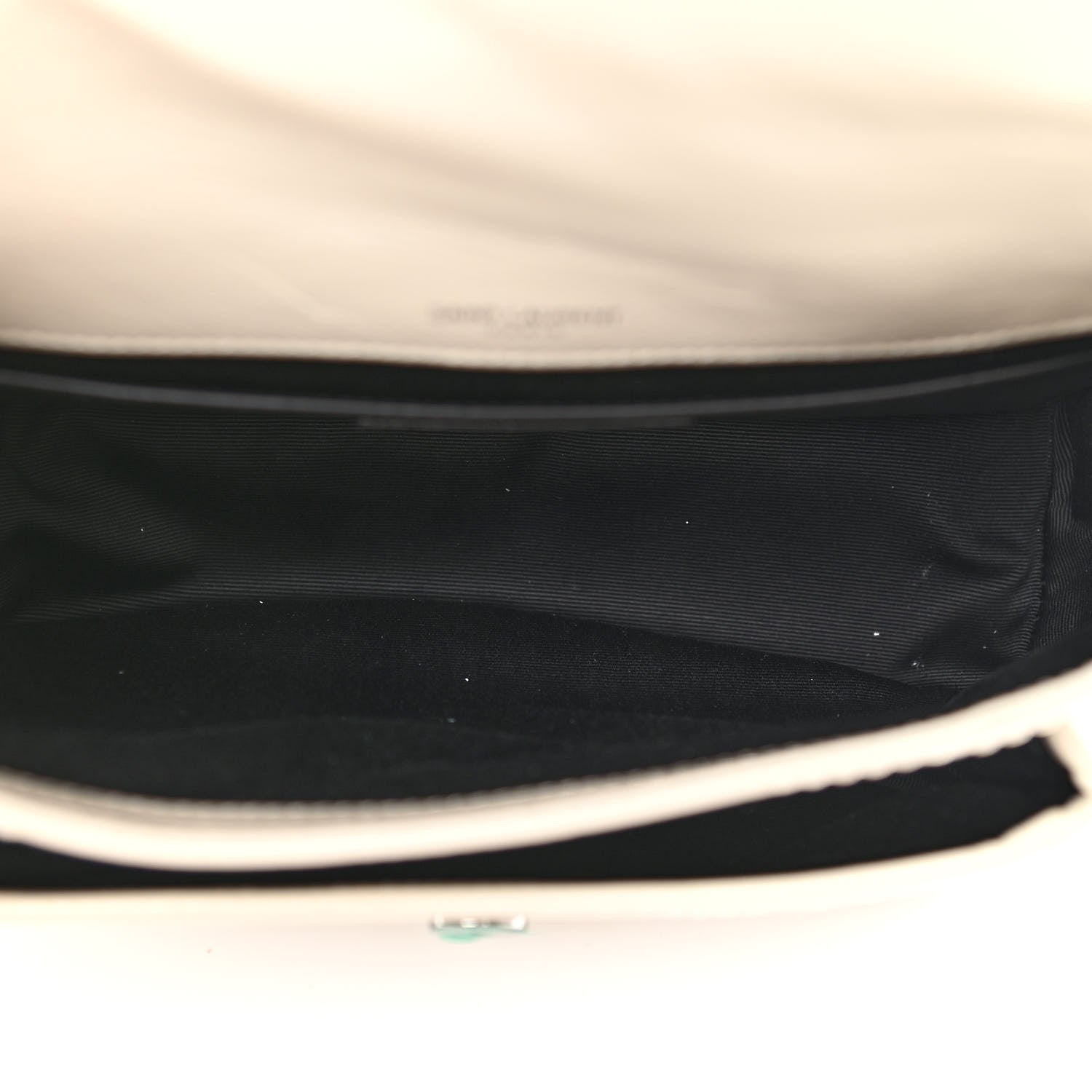 Saint Laurent Crinkled Calfskin Matelasse Monogram Baby Niki Chain Satchel Ivory 4 of 9