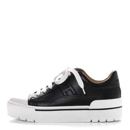 Hermes Calfskin Womens Voltage Sneakers 37 Black 1 of 10