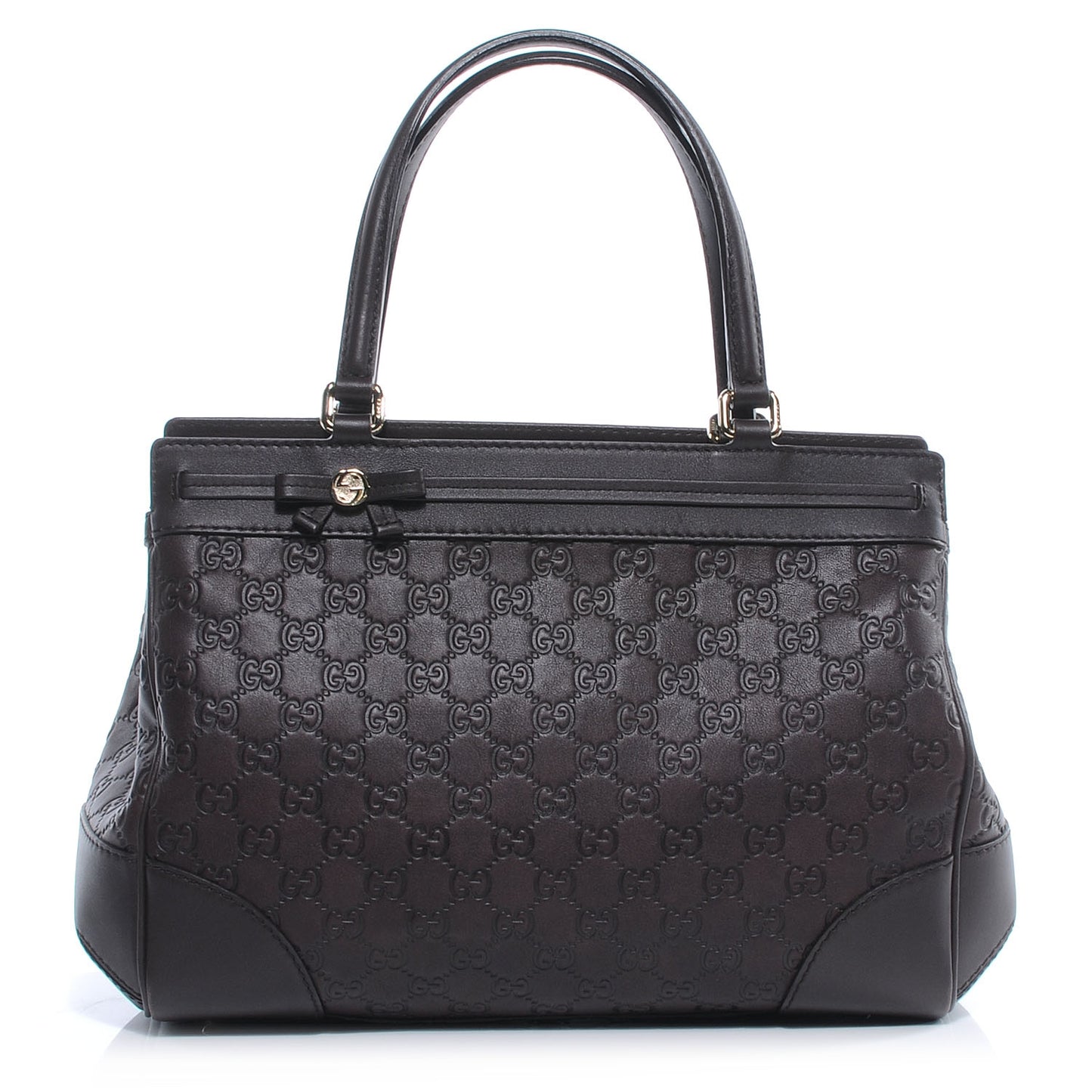 Guccissima Medium Mayfair Tote Dark Brown