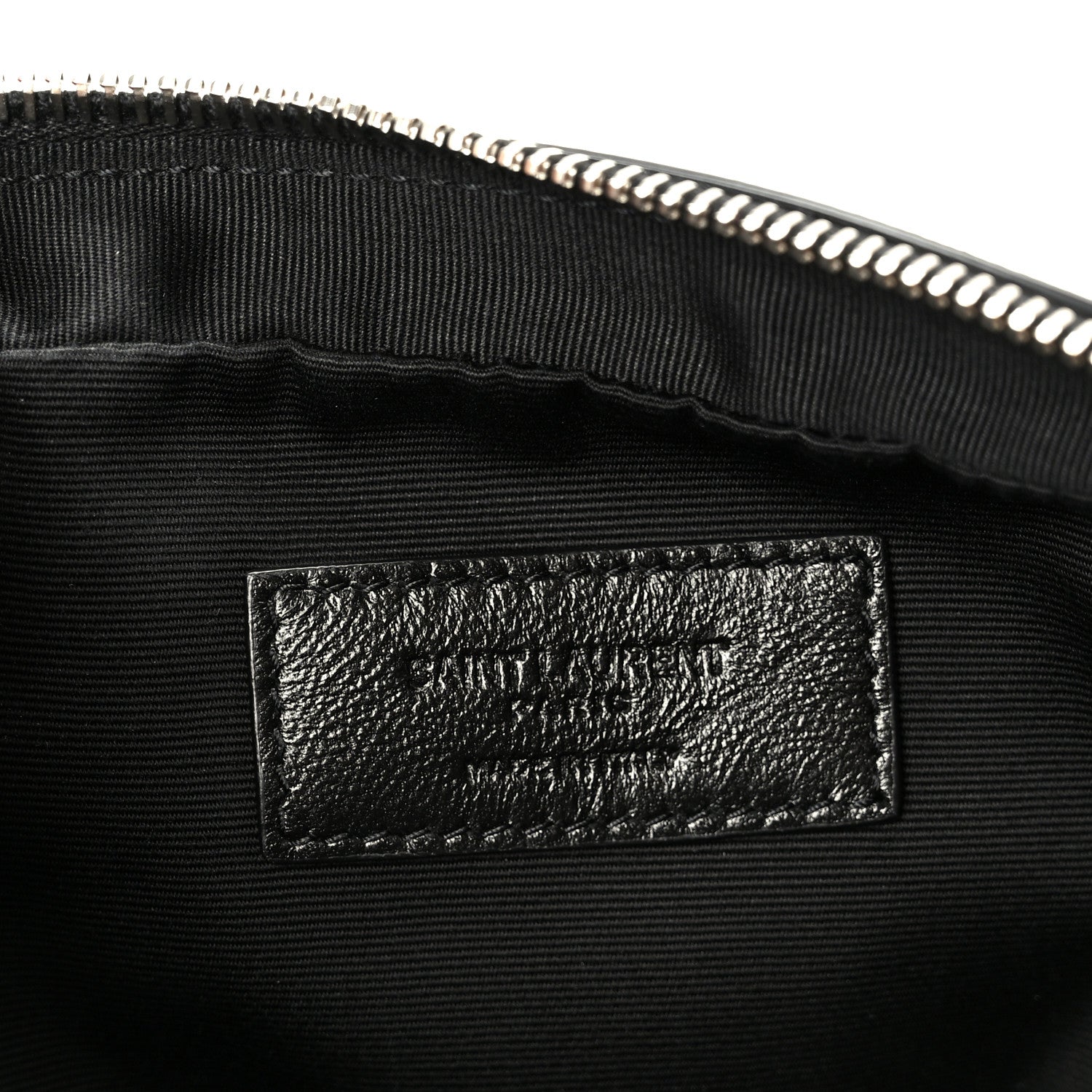 Saint Laurent Grain De Poudre Toiletry Case Black 6 of 10