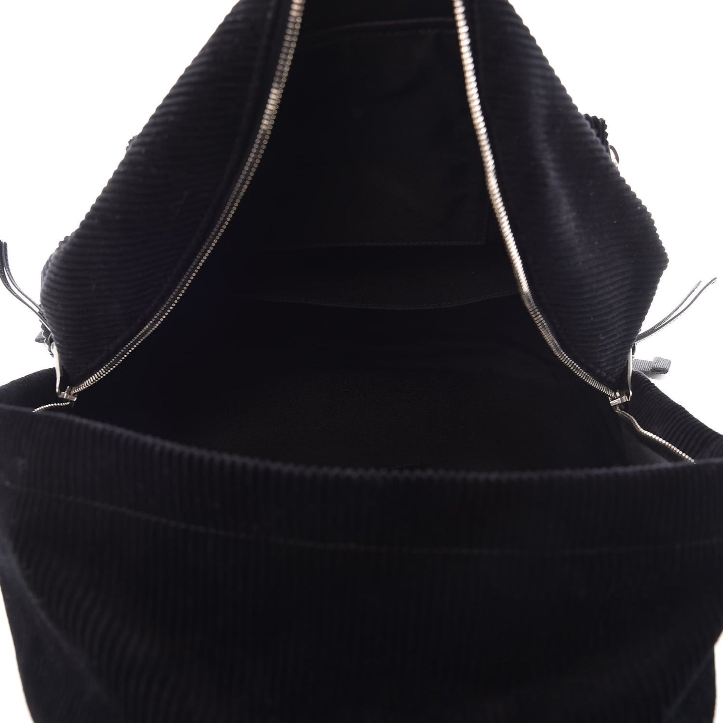 Velvet Corduroy City Backpack Black