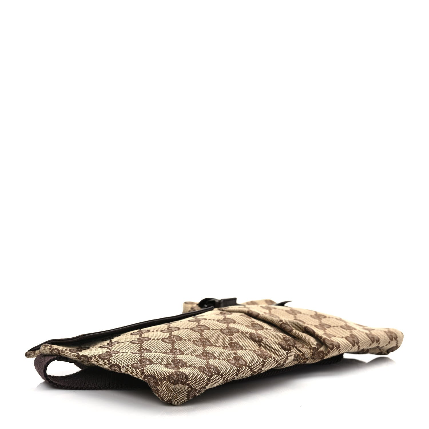 Gucci GG Monogram Double Pocket Belt Bag Dark Brown 4 of 10