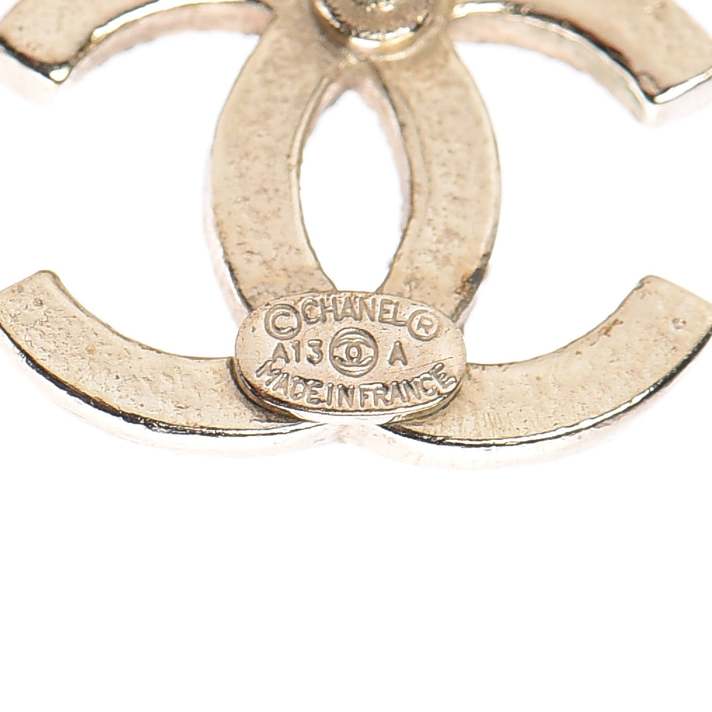 Crystal CC Earrings Gold