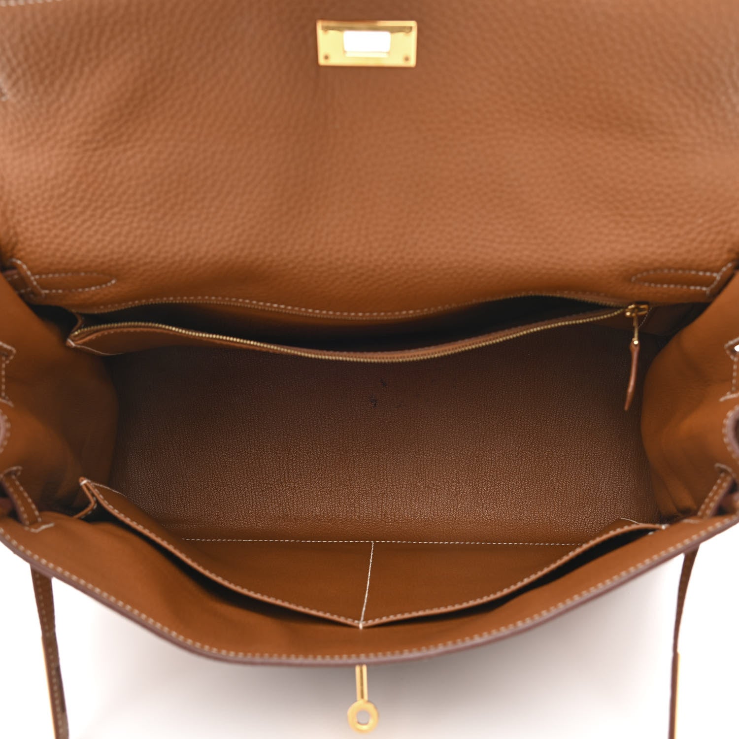 Hermes Togo Kelly Retourne 35 Gold 5 of 14
