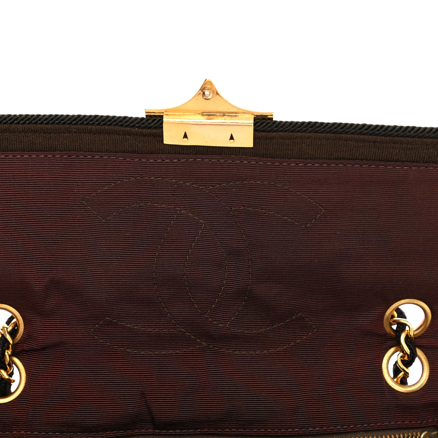 Jersey Scallop Quilted Medium Pagoda Flap Brown