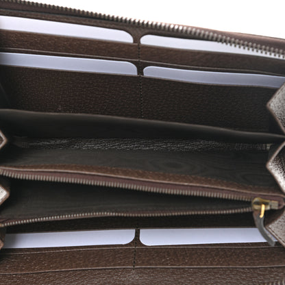 Gucci GG Supreme Monogram Equestrian Diana Zip Around Continental Wallet Beige Ebony Multicolor New Acero 5 of 8