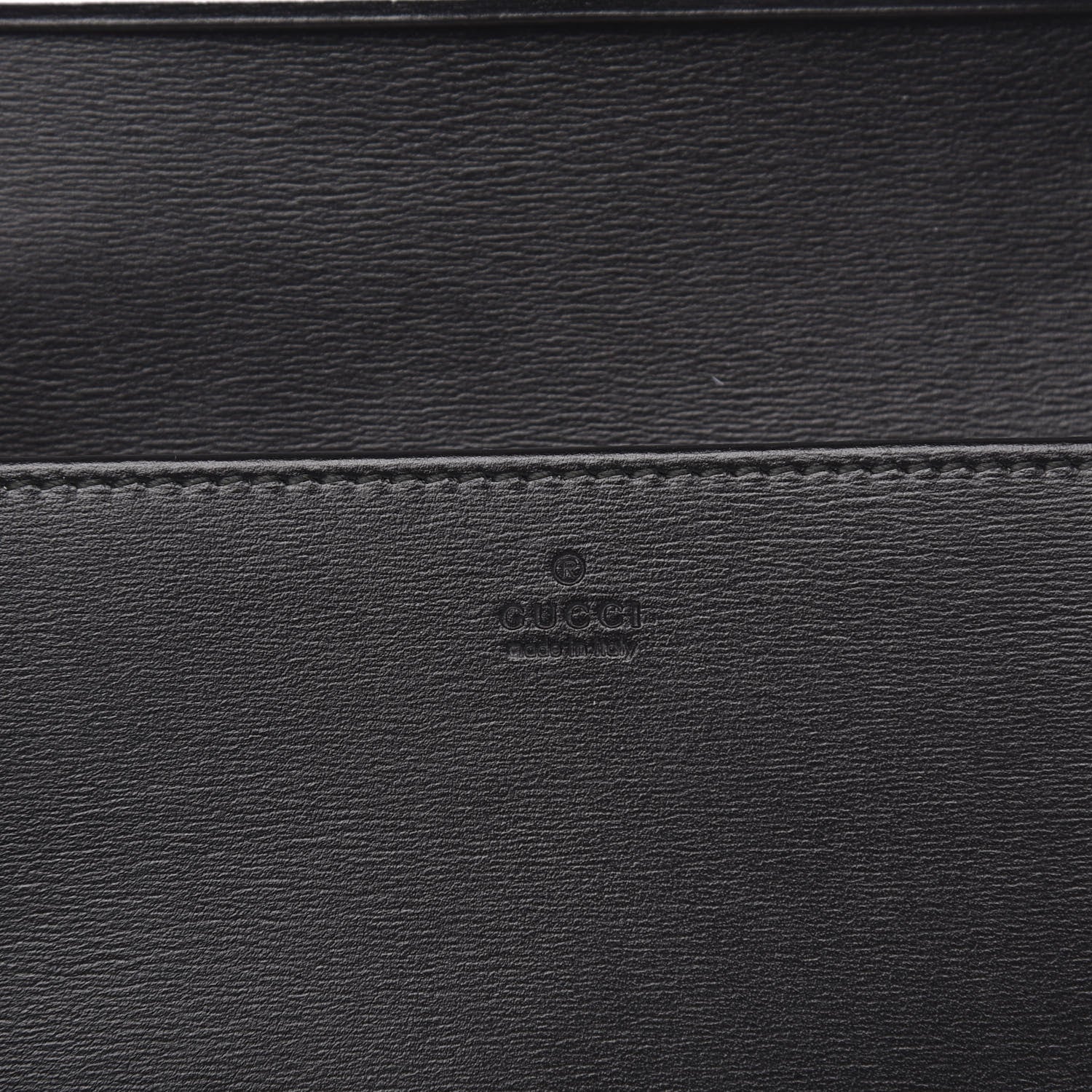 Gucci Boarded Plutone Calfskin Horsebit 1955 Wallet On Chain Black 7 of 10