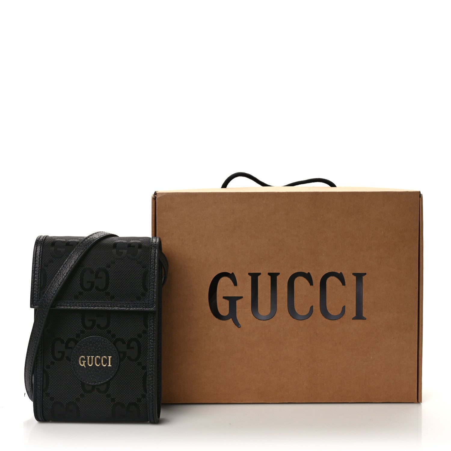 Gucci Econyl Nylon Monogram Off The Grid Crossbody Bag Black 10 of 10