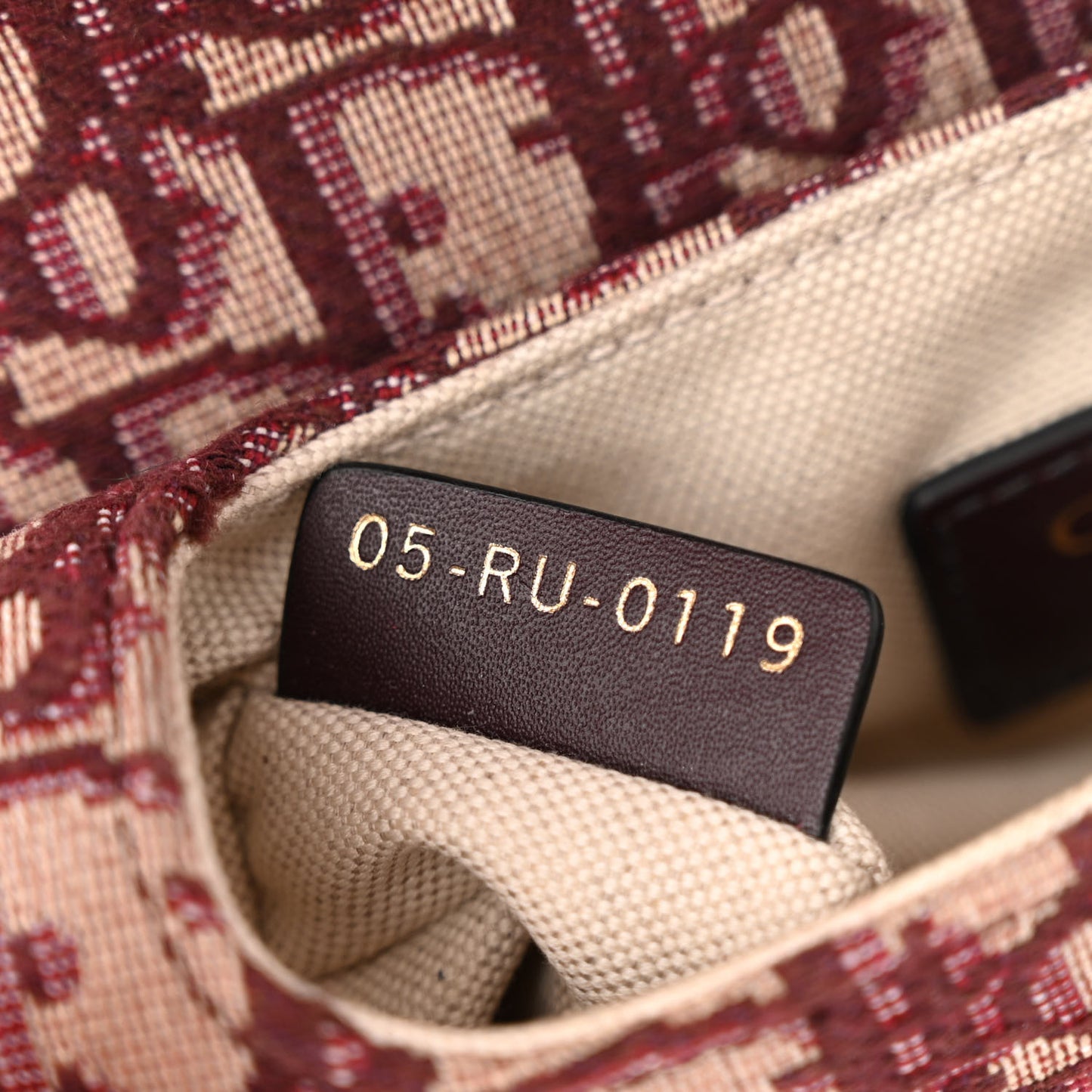 Oblique Mini Saddle Bag Burgundy