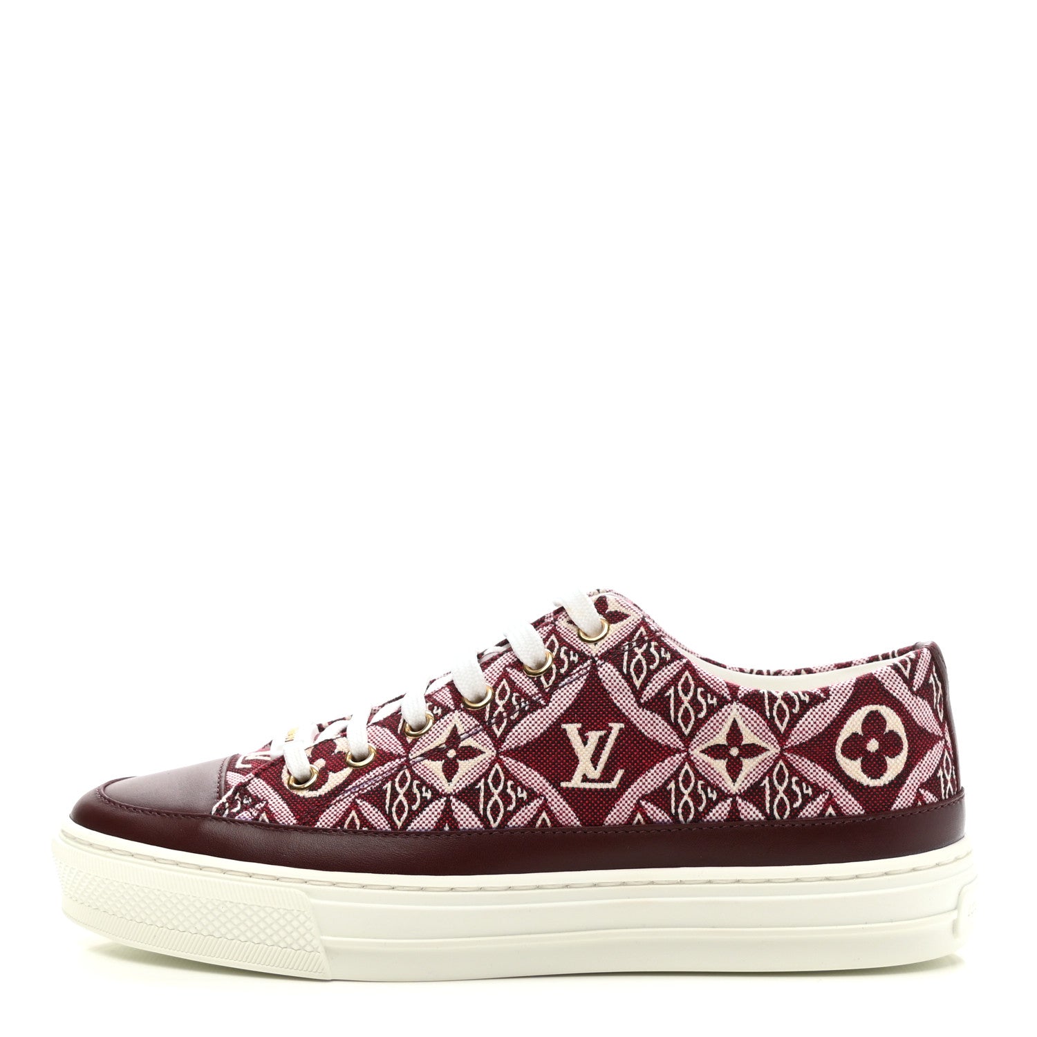 Louis Vuitton Jacquard Since 1854 Stellar Sneakers 37.5 Bordeaux 1 of 7