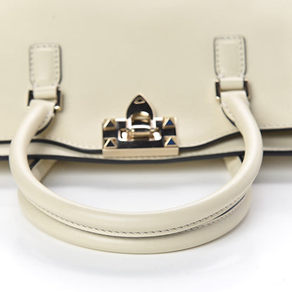 Valentino Garavani Vitello Small Rockstud Double Handle Tote Ivory 10 of 12