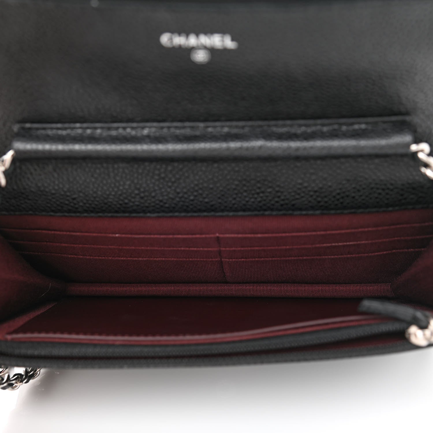 Chanel Caviar Quilted Wallet On Chain WOC Black 5 of 12
