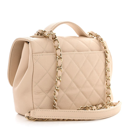 Chanel Caviar Quilted Medium Business Affinity Flap Beige 3 of 10