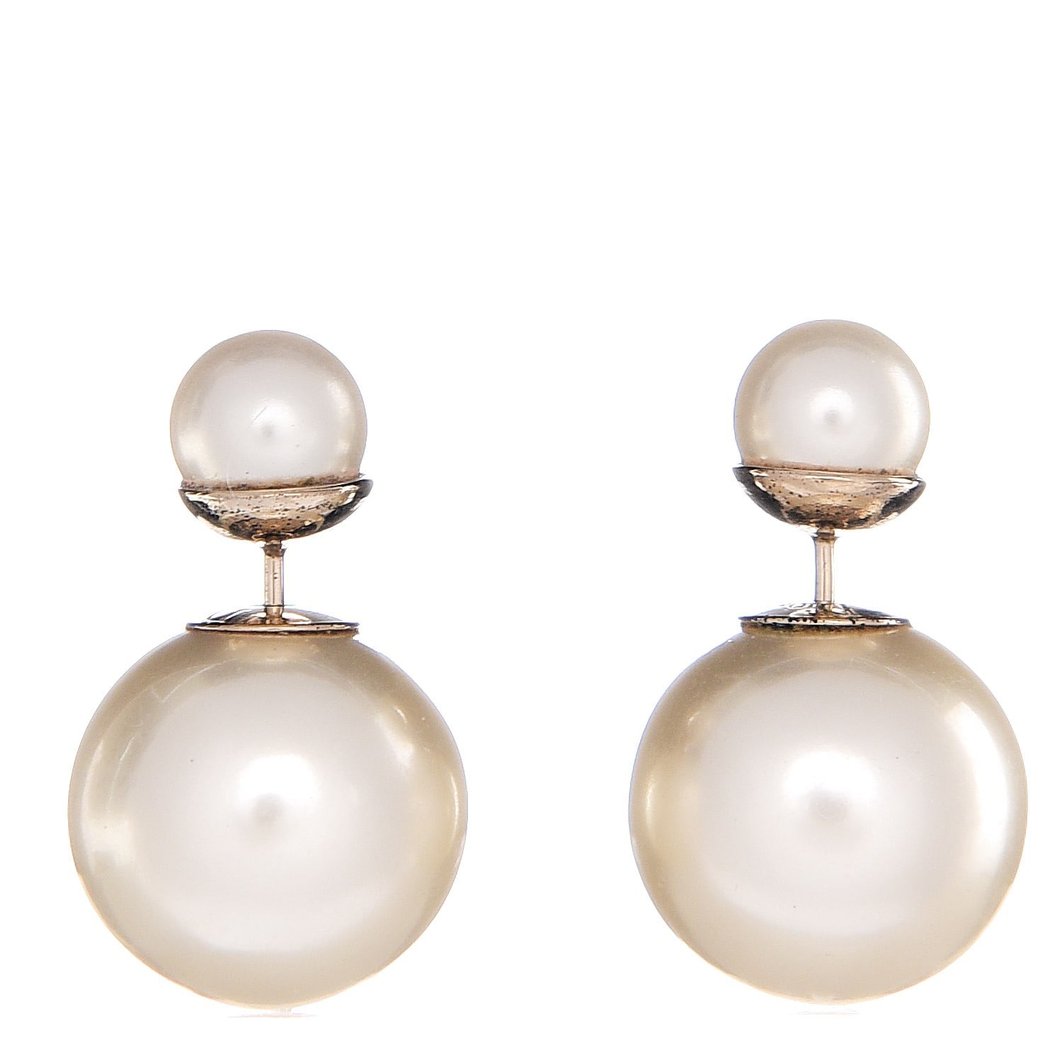 Christian Dior Pearl Mise En Dior Tribal Earrings 1 of 4