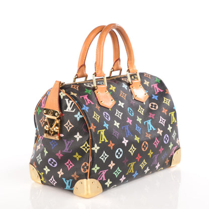 Louis Vuitton Monogram Multicolor Speedy 30 Black 3 of 7