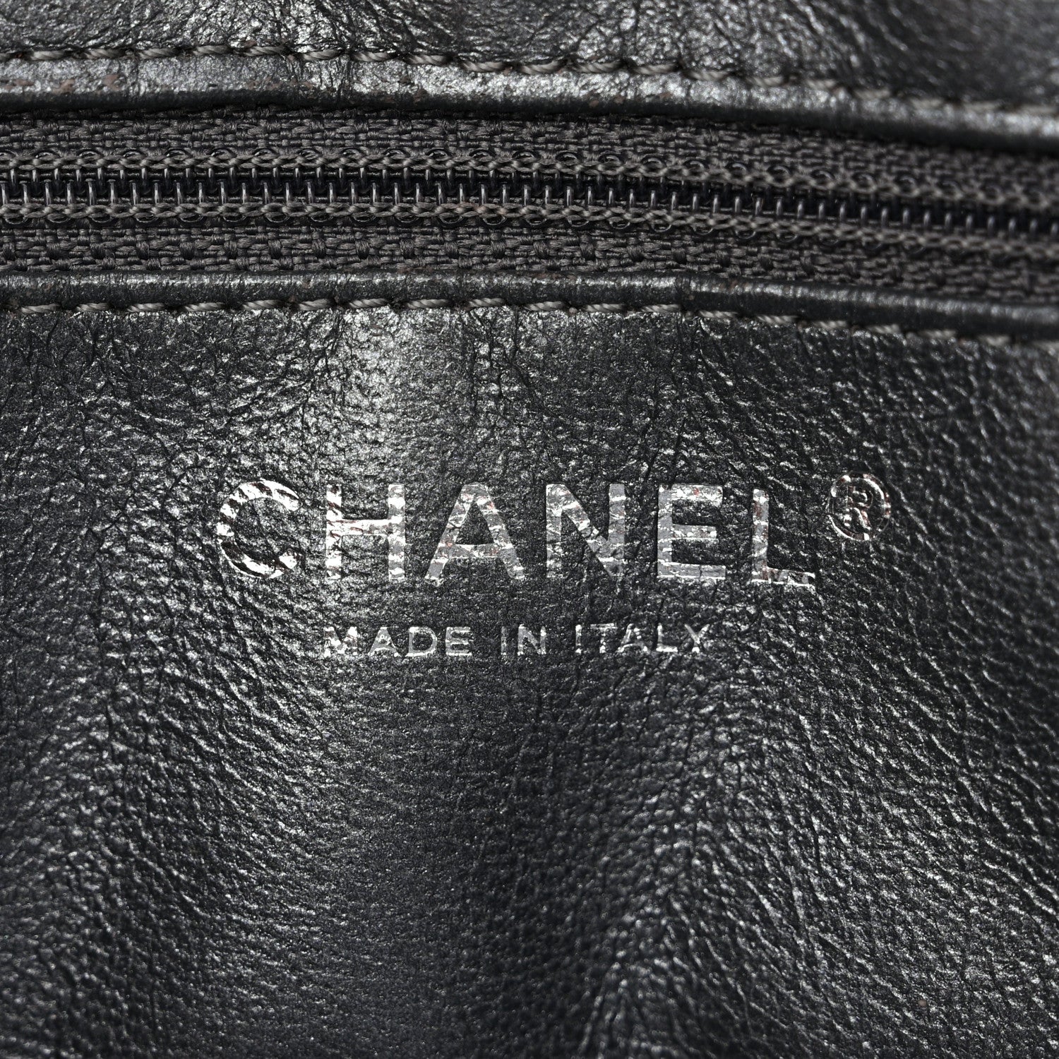 Chanel Metallic Aged Calfskin Quilted Medium Reissue Camera Case Dark Silver 6 of 10