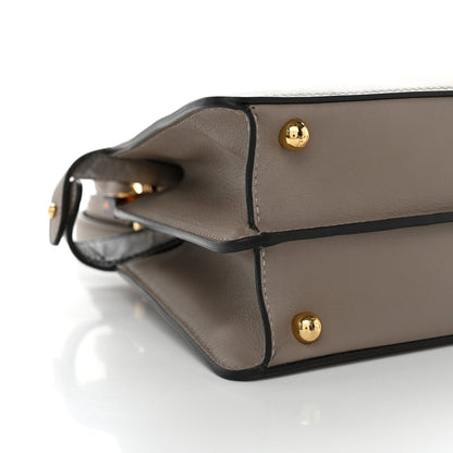 Fendi Vitello Seta Shiny Nappa Plexiglass Bi-Color Small Peekaboo I SEE U Satchel Tartaruga Black 9 of 10