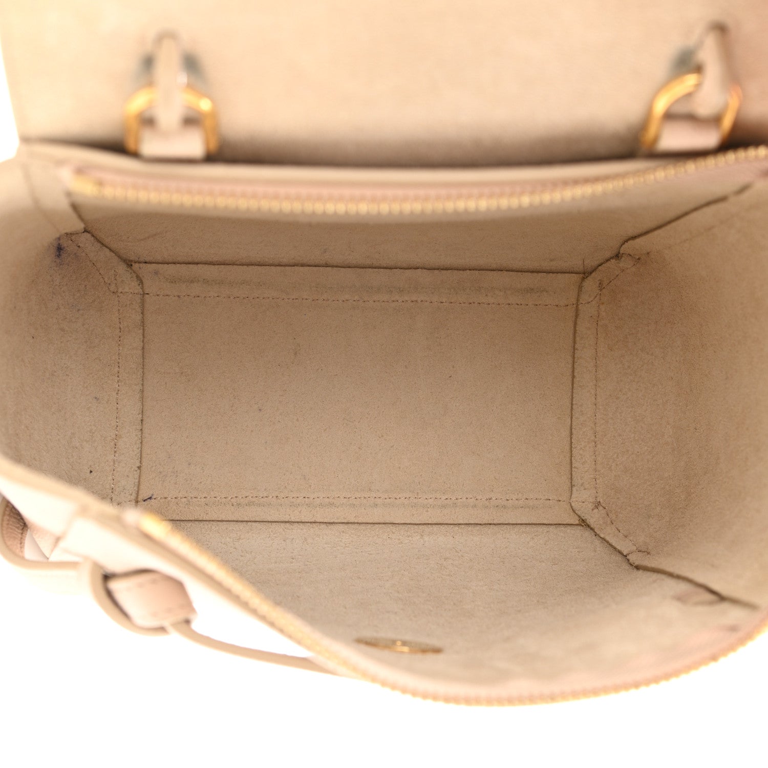 Celine Grained Calfskin Nano Belt Bag Powder 5 of 18
