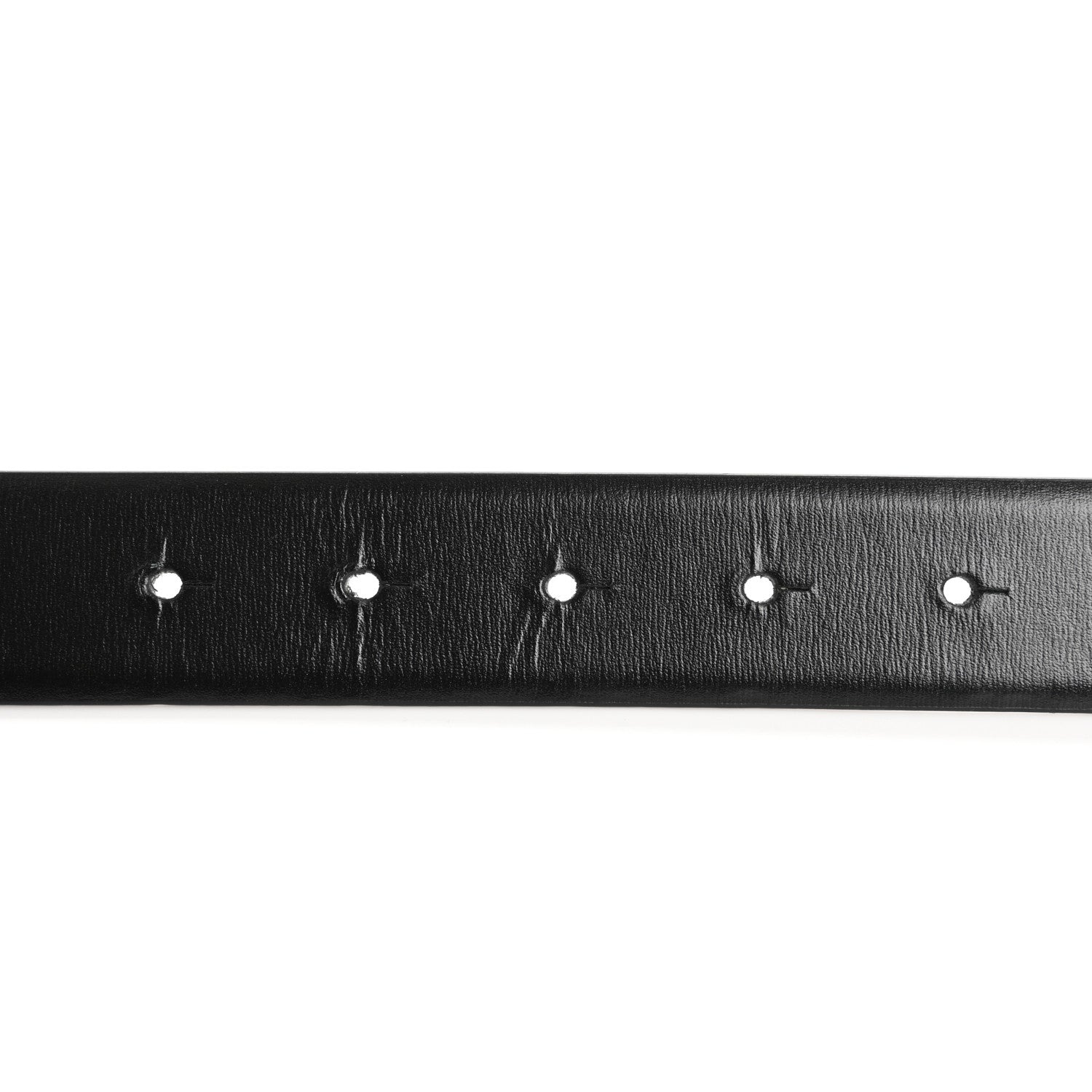 Valentino Garavani Glossy Calfskin Monochrome VLogo Belt 80 32 Black 3 of 7
