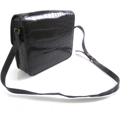 Gucci Vintage Crocodile Shoulder Bag Black 3 of 10