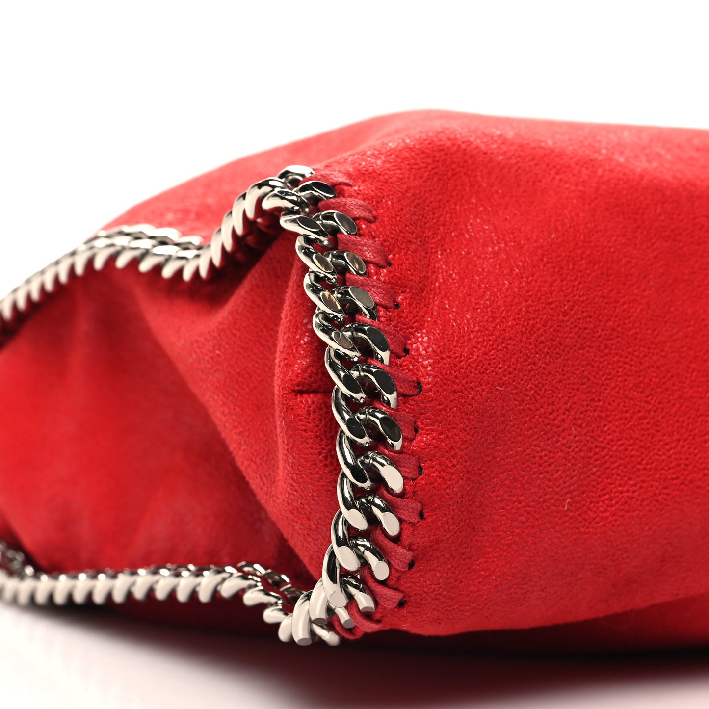 Shaggy Deer Small Falabella Tote Red