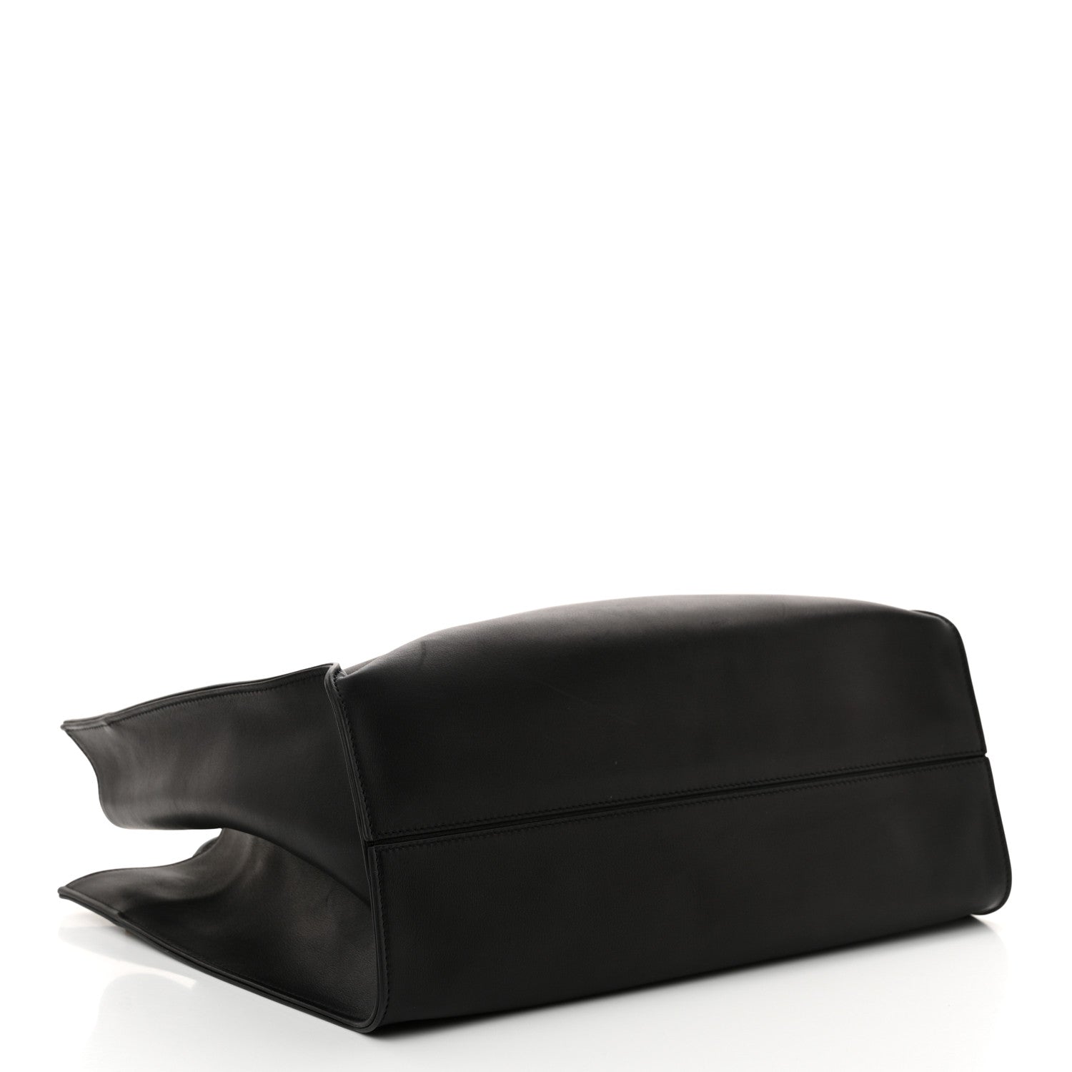 The Row Polished Saddle Calfskin Alexia Bag Black 5 of 11