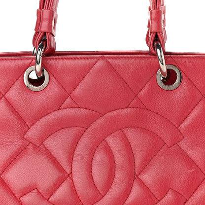 Chanel Soft Caviar Quilted CC Timeless Tote Fuchsia 9 of 19