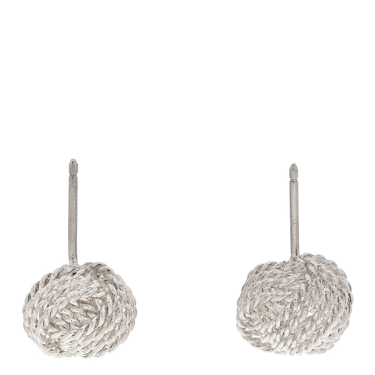 Sterling Silver Twist Knot Earrings