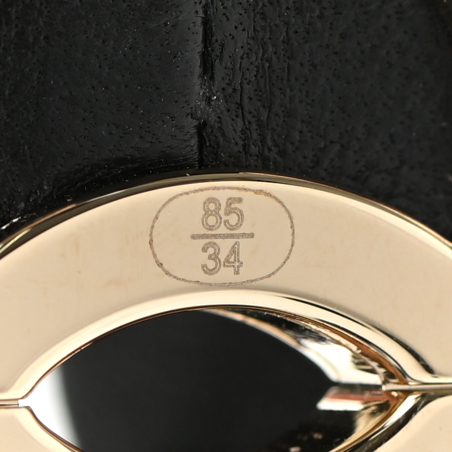 Calfskin CC Belt 85 34 Black