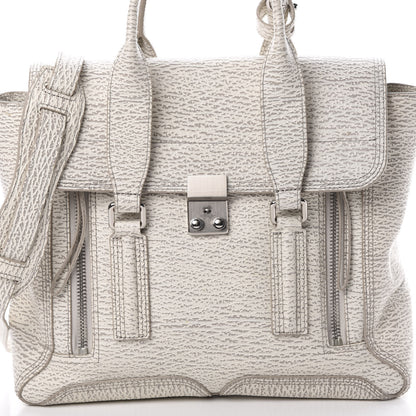 3.1 Phillip Lim 3.1 Textured Calfskin Medium Pashli Satchel Ivory Dove 9 of 14