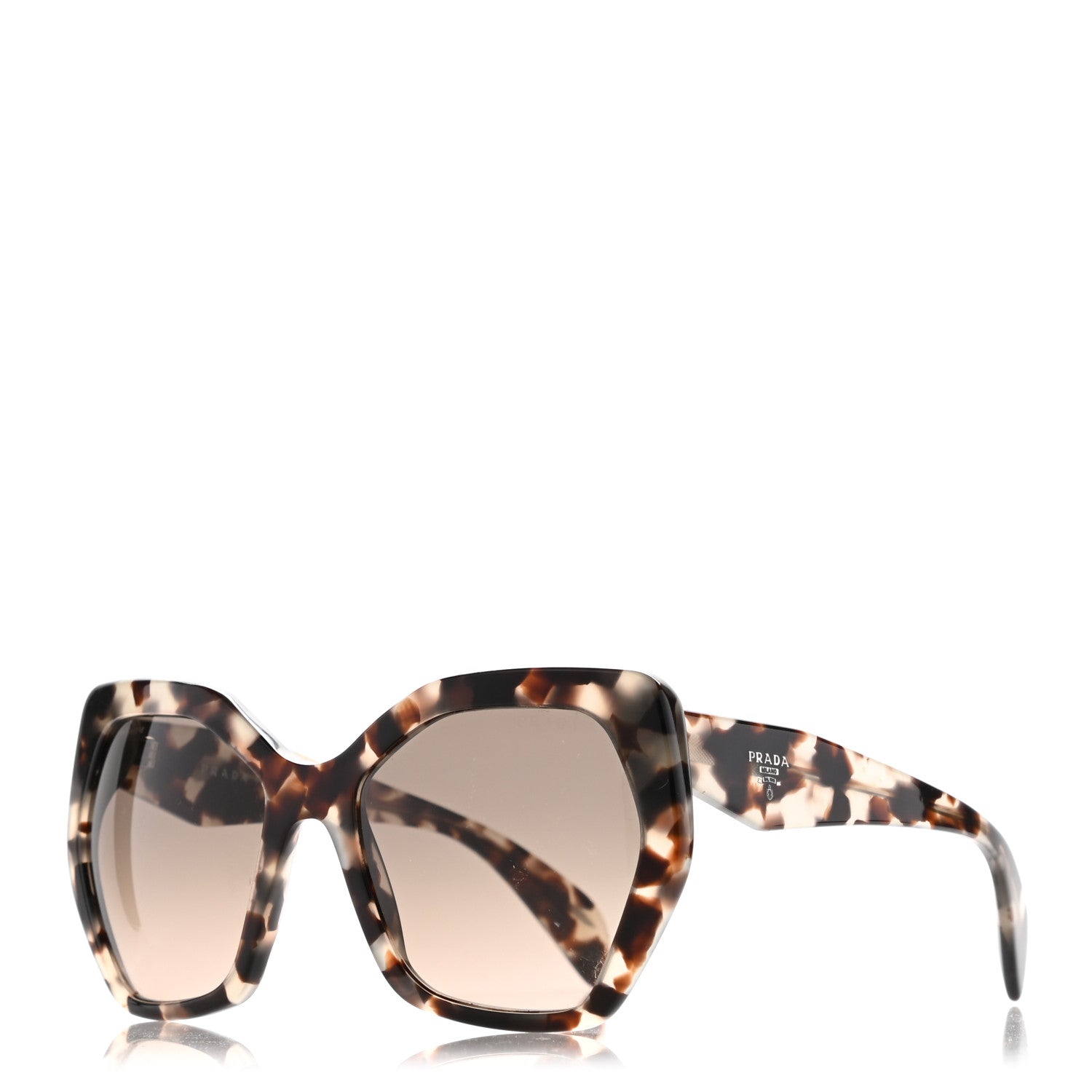 Prada Sunglasses SPR 16R Tortoise Grey 1 of 8