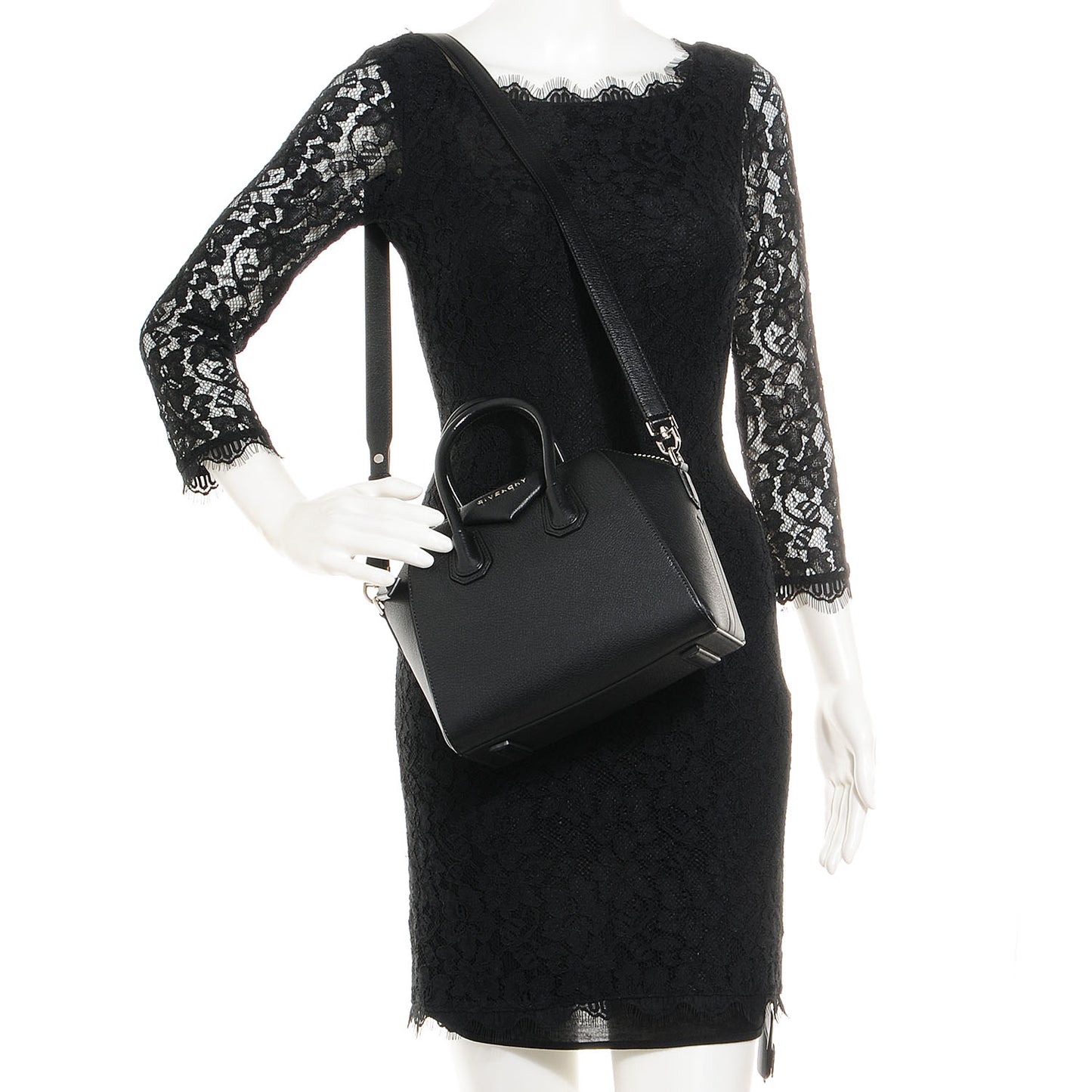 Sugar Goatskin Mini Antigona Black