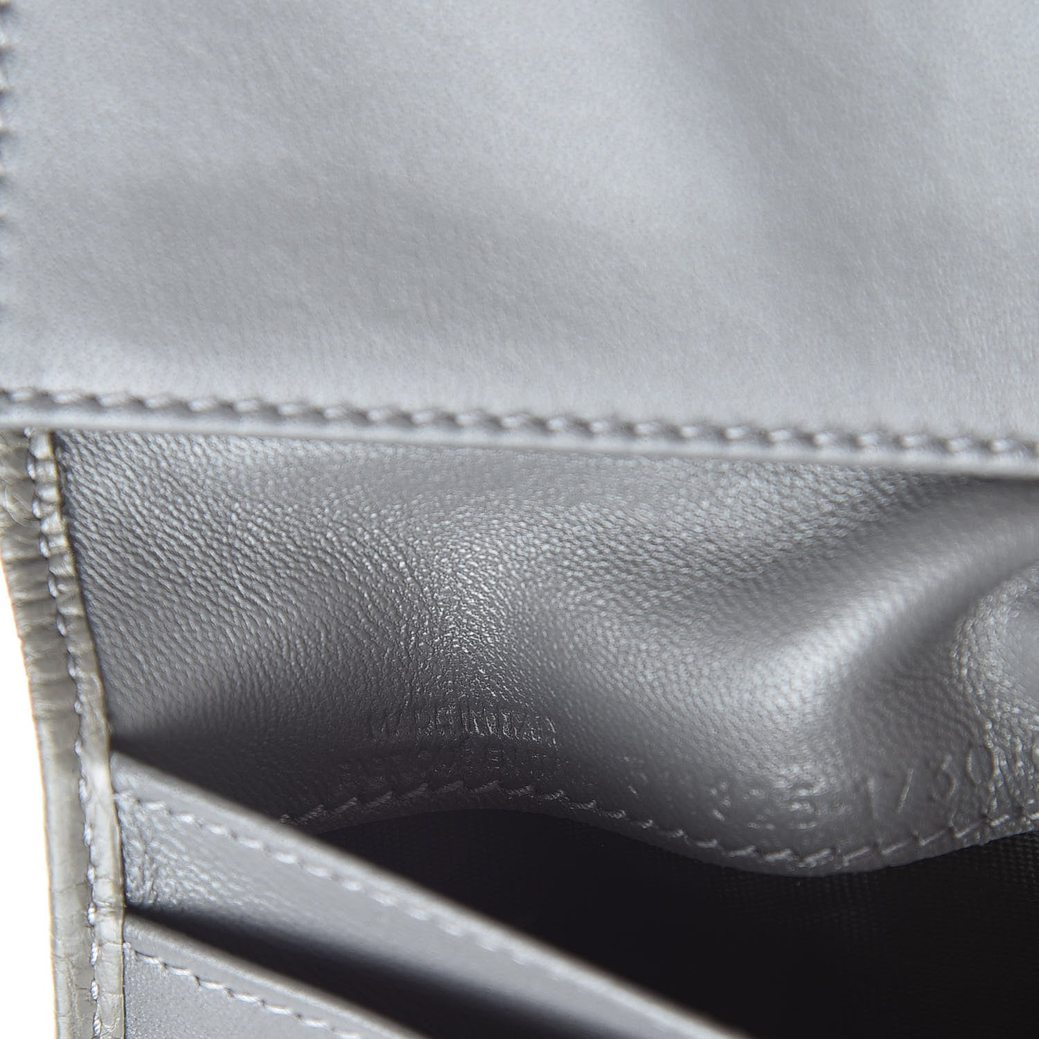 Balenciaga Agneau Arena Nappa Glover Flap Card Case Gris Fumee 7 of 10