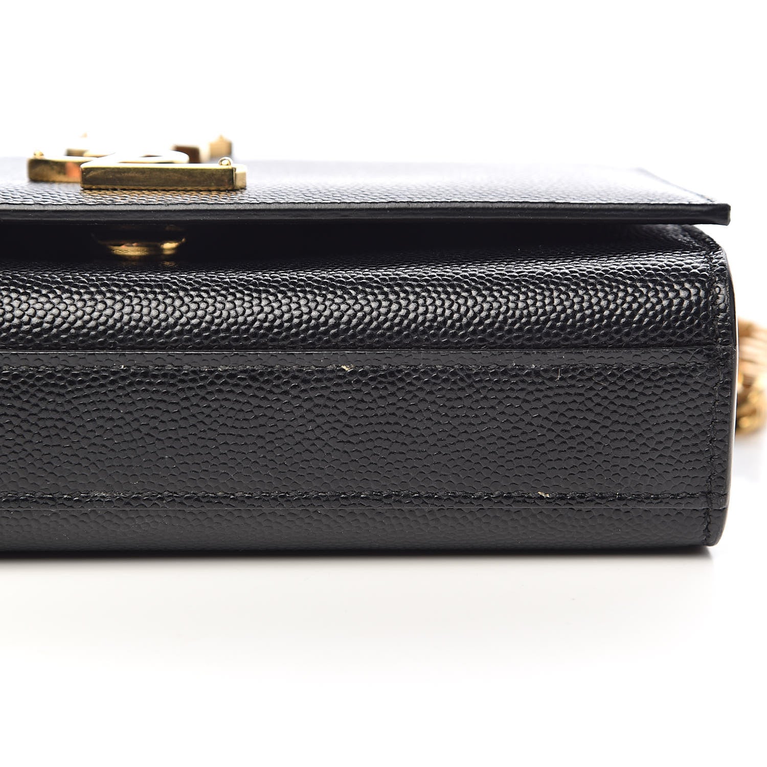 Saint Laurent Grain De Poudre Small Monogram Kate Satchel Black 14 of 15