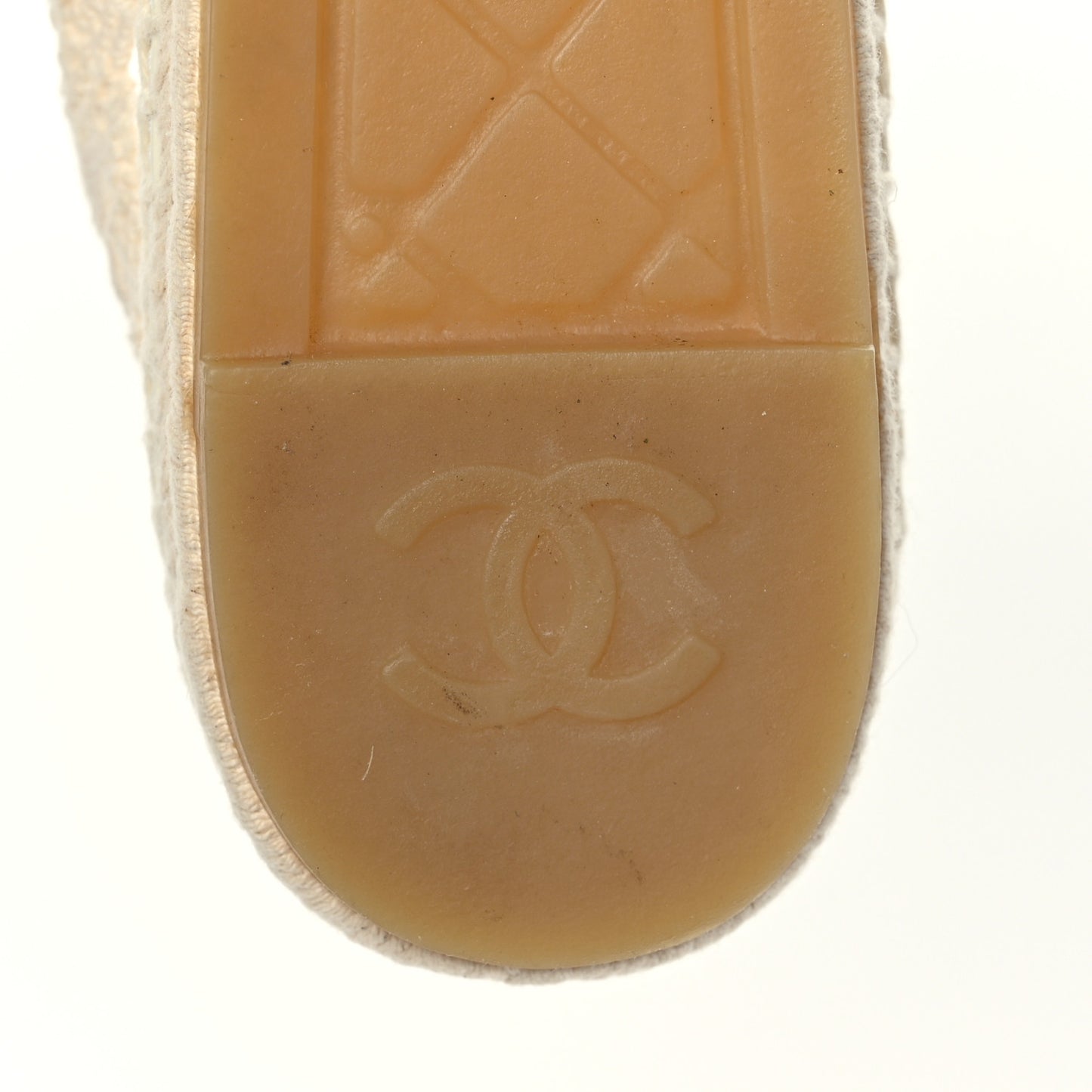 Macrame Patent CC Espadrilles 39 Beige Ivory