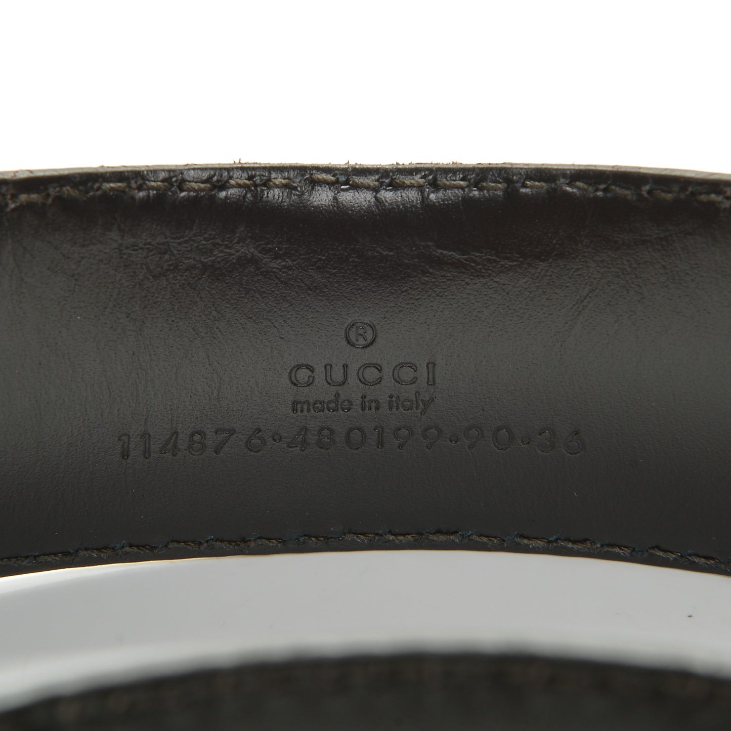 Guccissima Interlocking G Belt 90 36 Cognac Brown