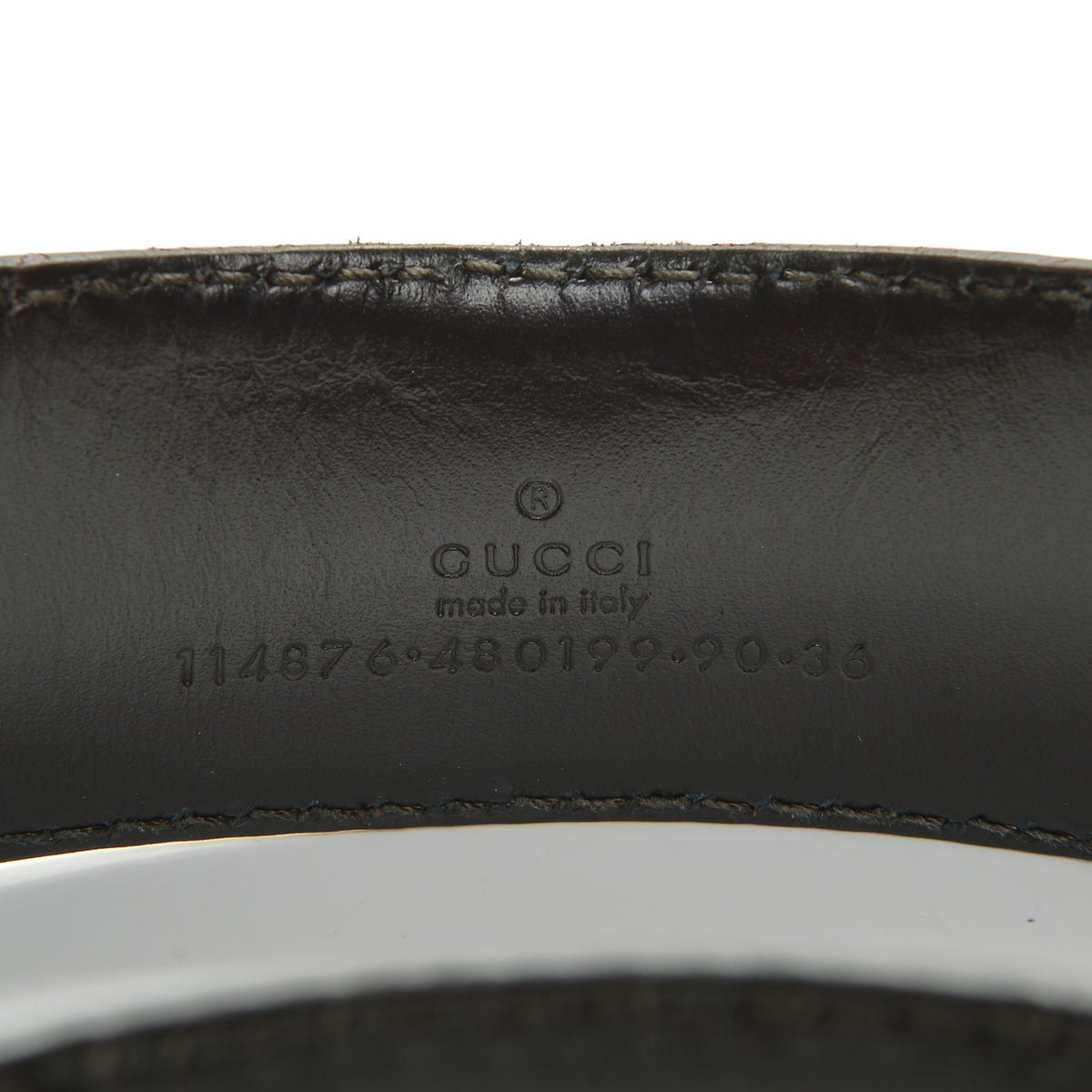 Guccissima Interlocking G Belt 90 36 Cognac Brown