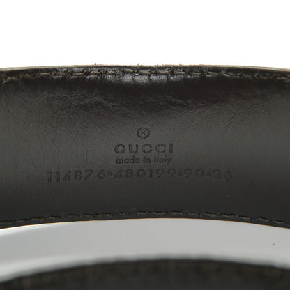 Gucci Guccissima Interlocking G Belt 90 36 Cognac Brown 6 of 6