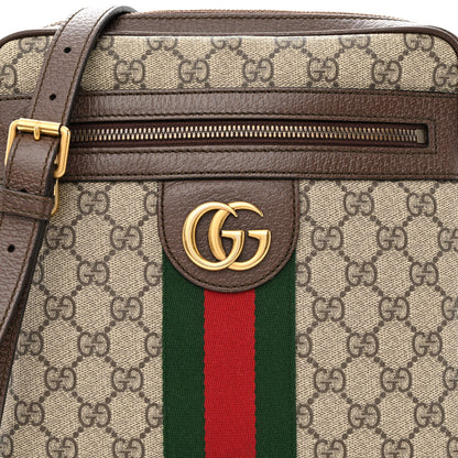 Gucci GG Supreme Monogram Web Small Ophidia Messenger Bag Brown 12 of 14